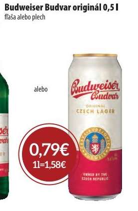 Budweiser Budvar originál 0,5 l