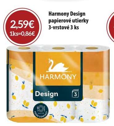 Harmony Design papierové utierky