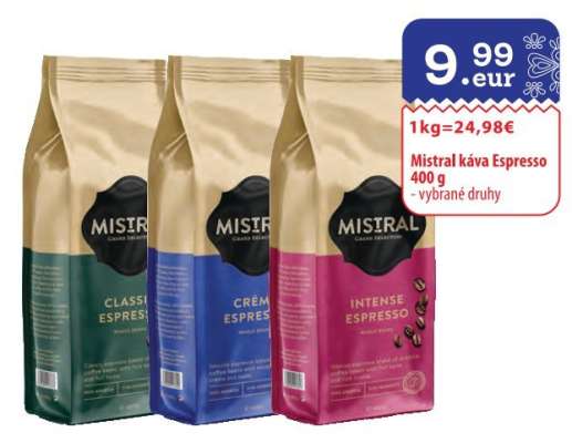 Mistral káva Espresso 400 g