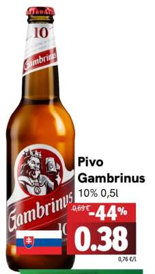 Pivo Gambrinus