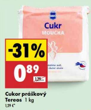 Cukor práškový Tereos 1 kg