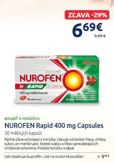 NUROFEN Rapid 400 mg Capsules