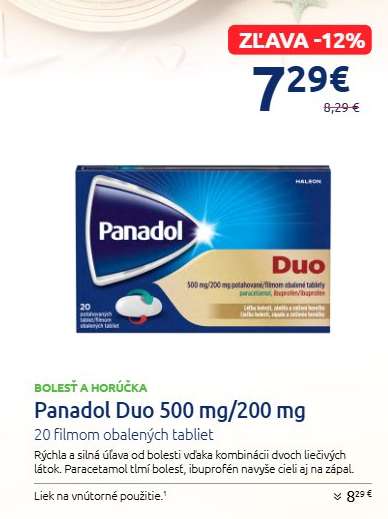 Panadol Duo 500 mg/200 mg