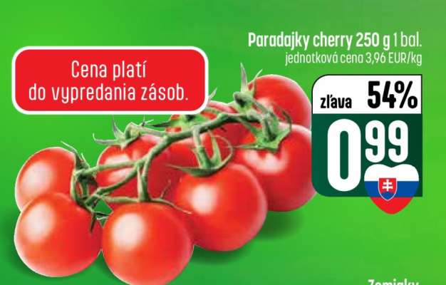 Paradajky Cherry 250 g