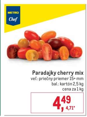 Paradajky cherry mix