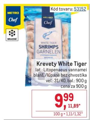 Krevety White Tiger