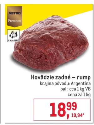 Hovädzie zadné – rump