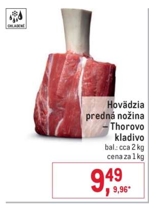 Hovädzia predná nožina – Thorovo kladivo
