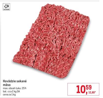 Hovädzie sekané mäso