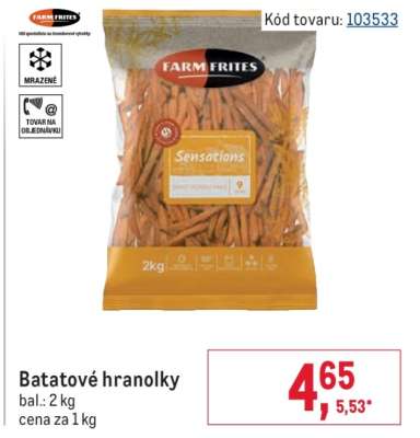 Batatové hranolky