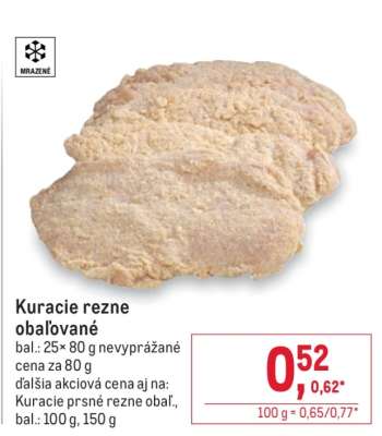 Kuracie rezne obaľované