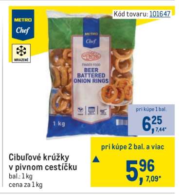 Cibuľové krúžky v pivnom cestíčku