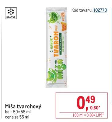 Míša tvarohový