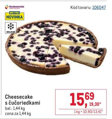 Cheesecake s čučoriedkami