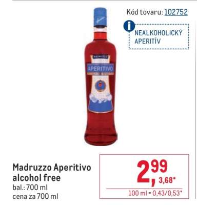 Madruzzo aperitivo alcohol free