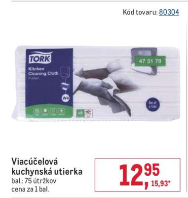 Viacúčelová kuchynská utierka
