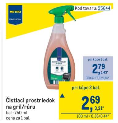 Čistiaci prostriedok na gril/rúru