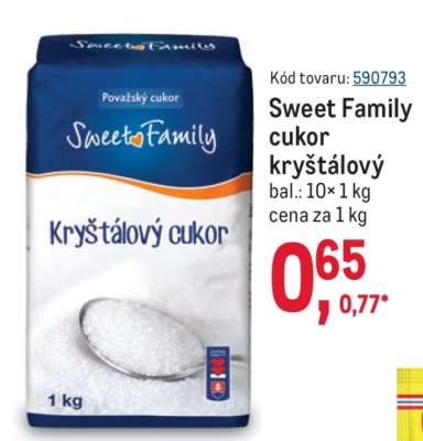 Sweet Family cukor kryštálový