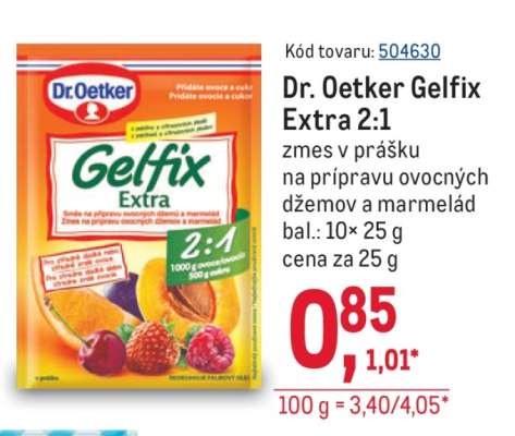 Dr. Oetker Gelfix extra 2:1
