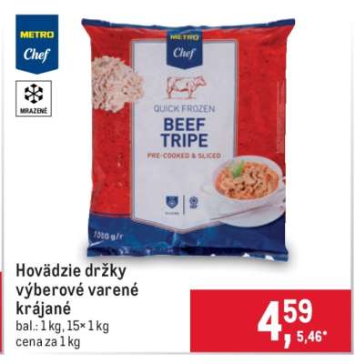 Hovädzie držky výberové varené krájané