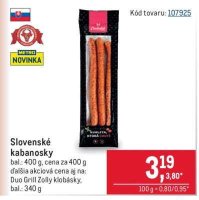 Slovenské kabanosky