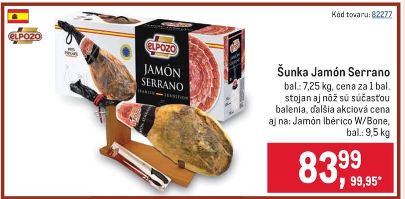 Šunka Jamón Serrano