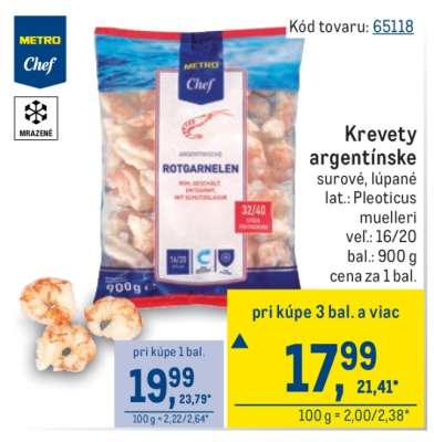 Krevety argentinské