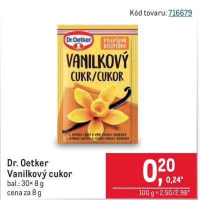 Dr. Oetker vanilkový cukor