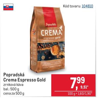 Popradská Crema Espresso Gold
