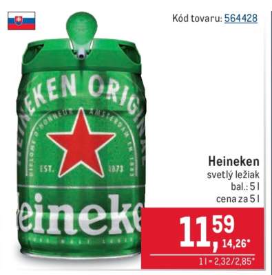 Heineken svetlý ležiak