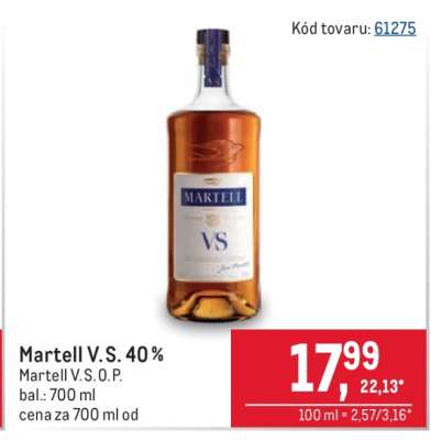 Martell V. S. 40 %