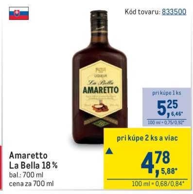 Amaretto La Bella 18 %