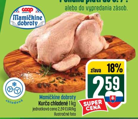 Mamičkine dobroty Kurča chladené 1 kg