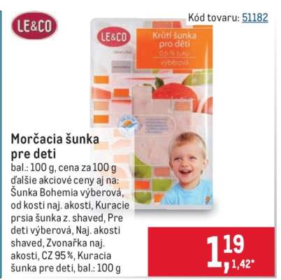Morčacia šunka pre deti