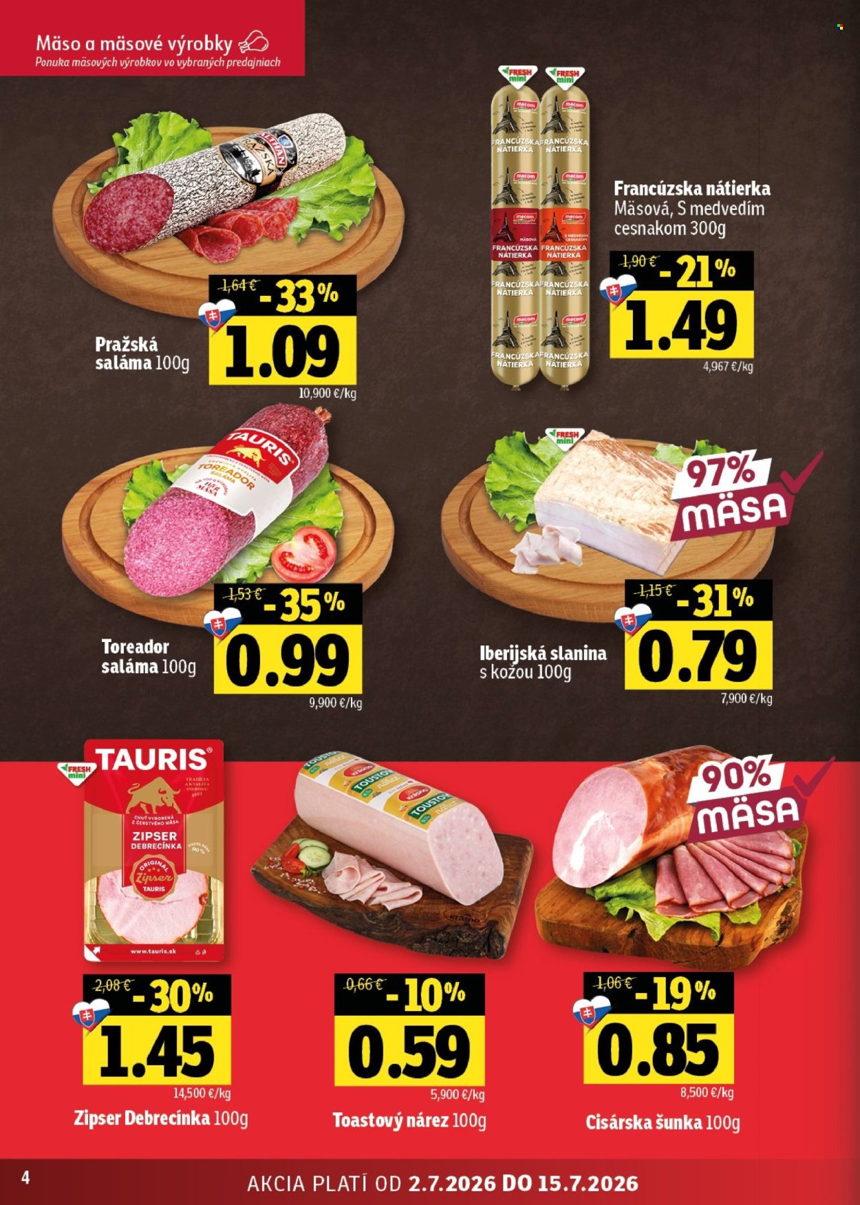 Leták FRESH - 2.7.2026 - 15.7.2026. Strana 4