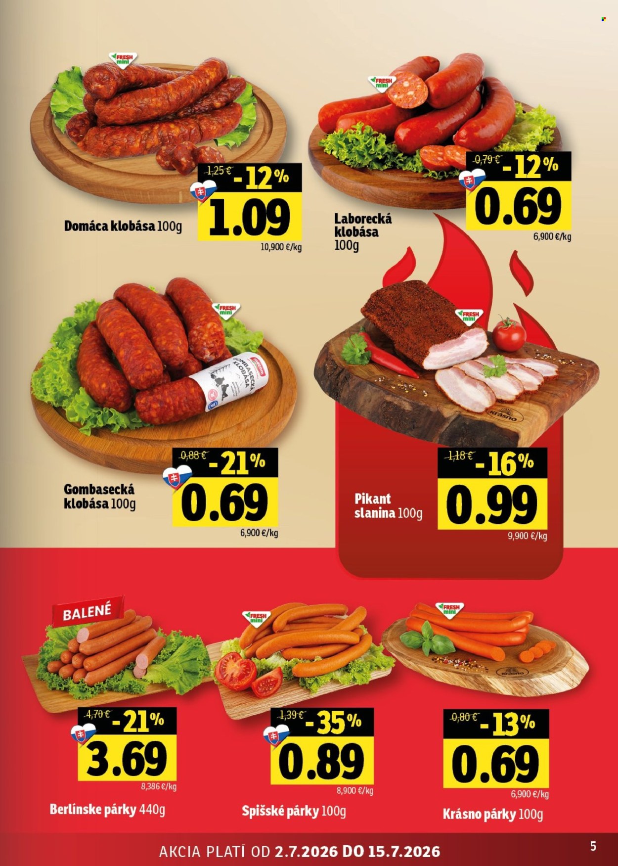 Leták FRESH - 2.7.2026 - 15.7.2026. Strana 5