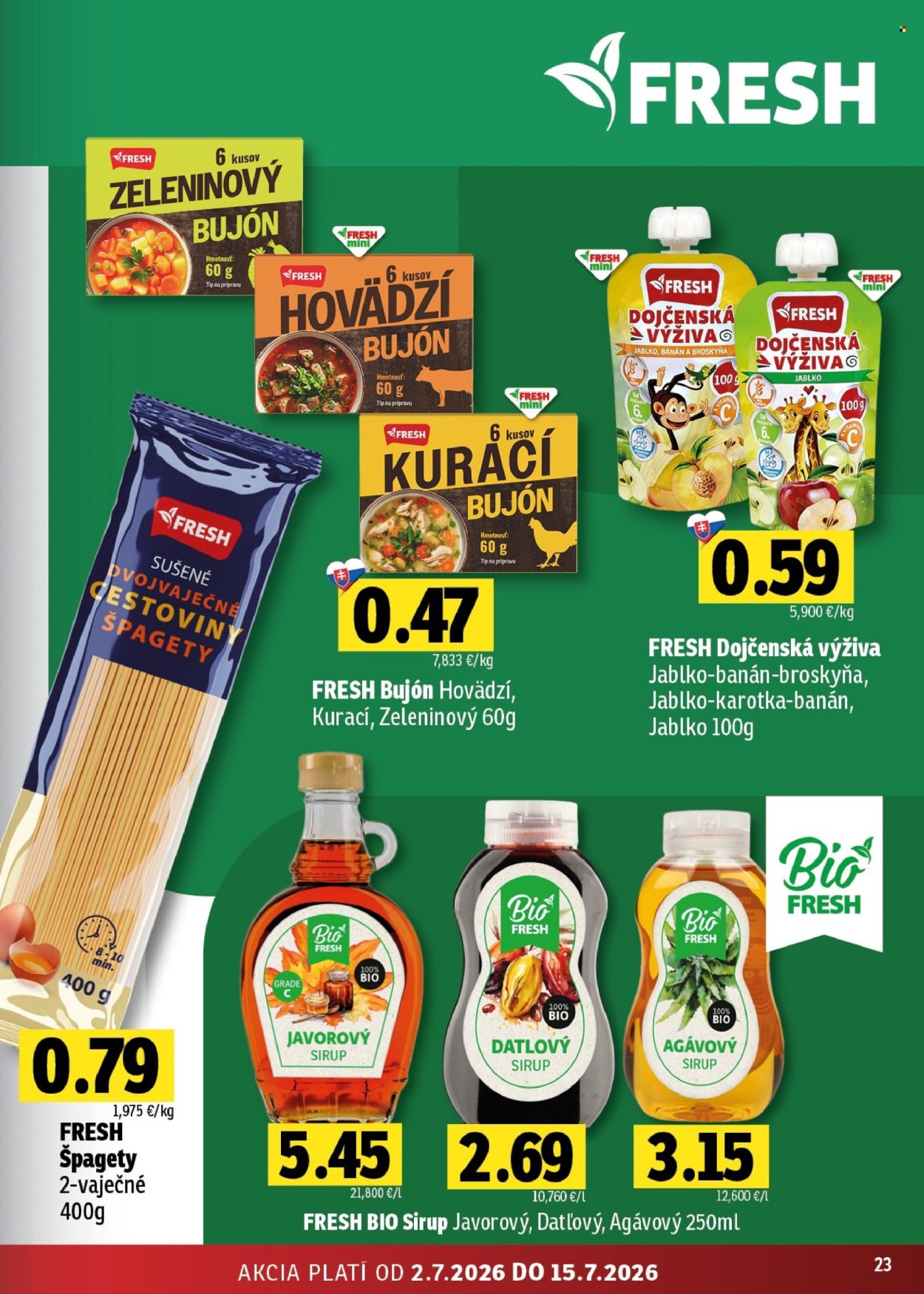 Leták FRESH - 2.7.2026 - 15.7.2026. Strana 23