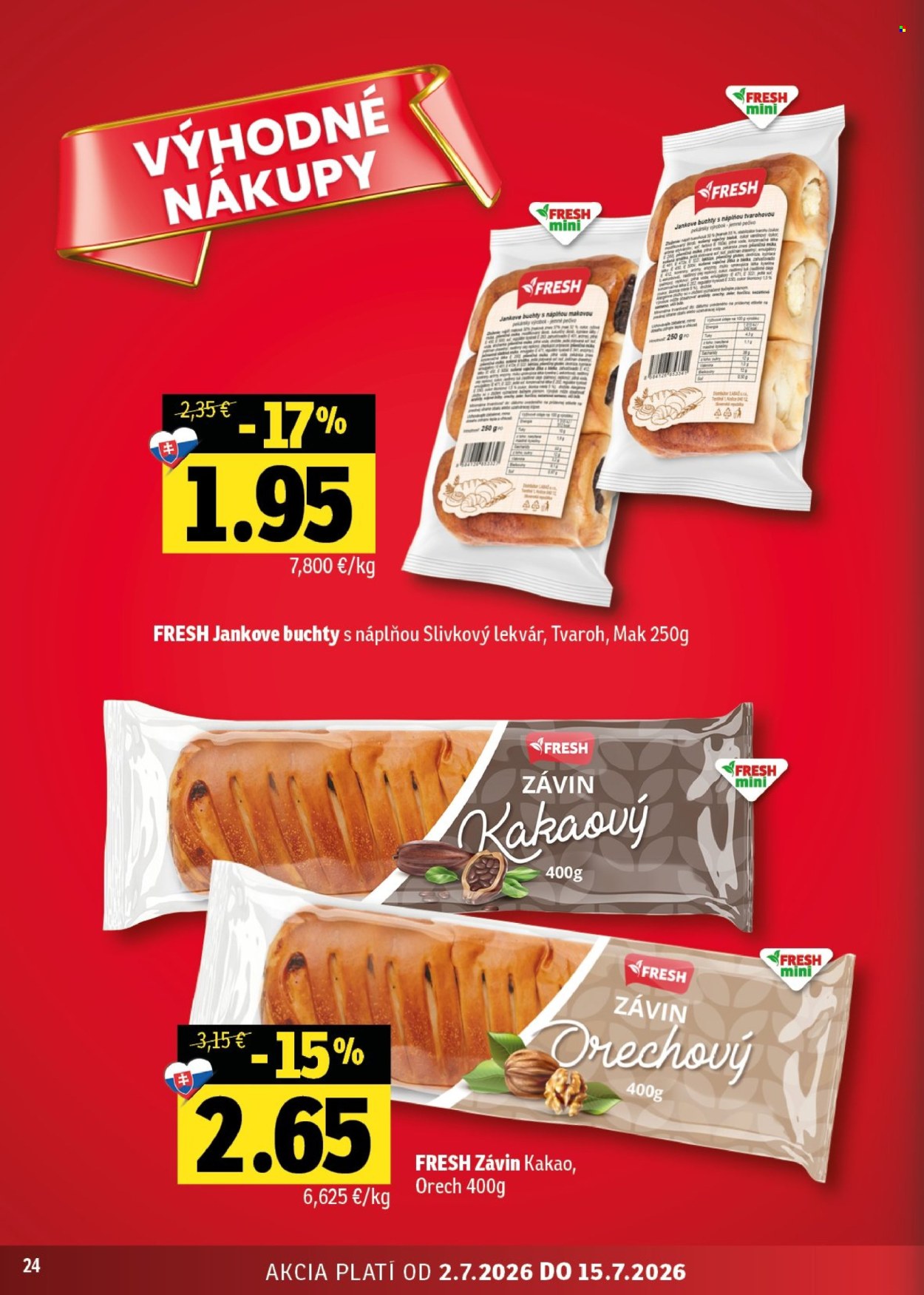 Leták FRESH - 2.7.2026 - 15.7.2026. Strana 24