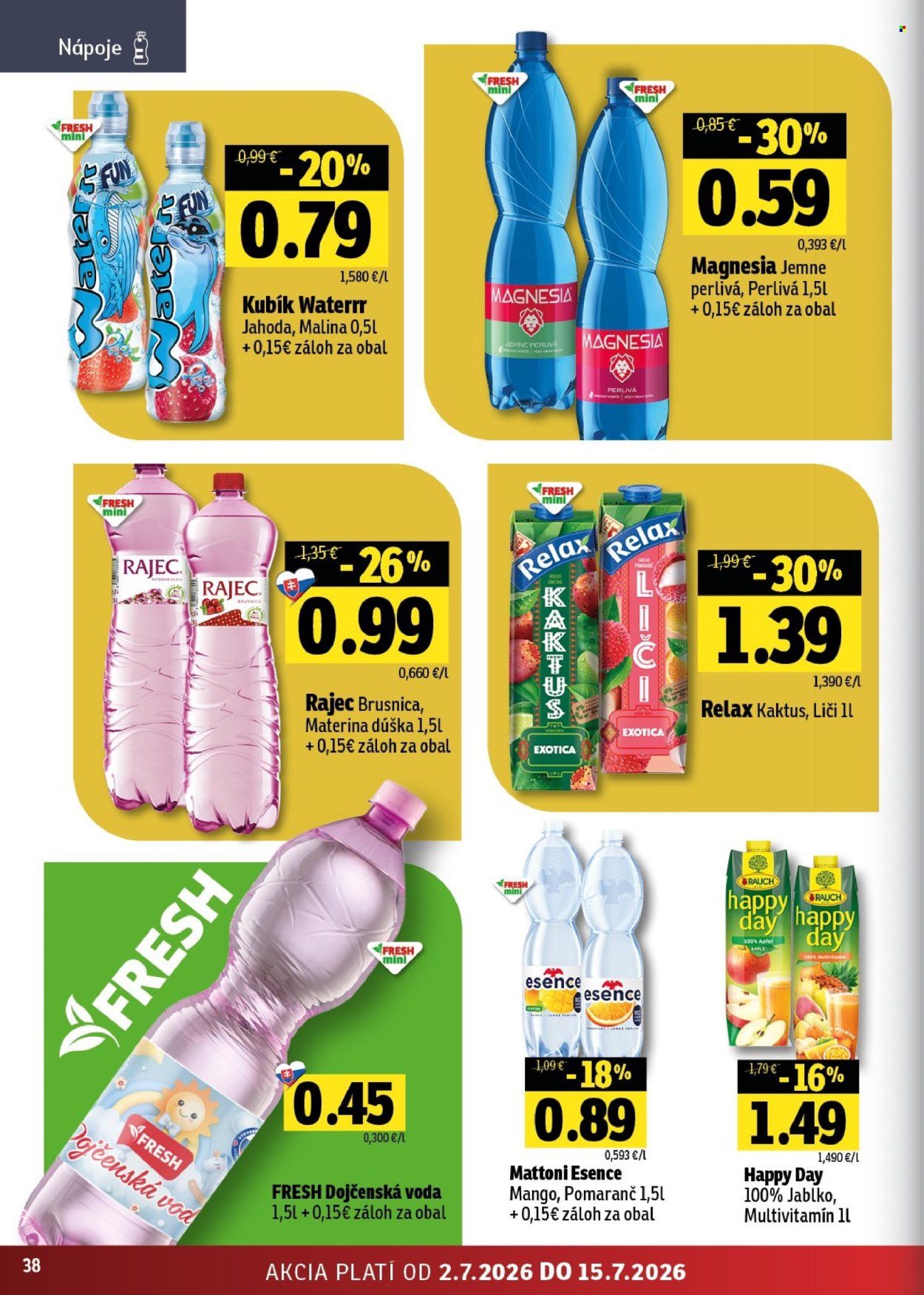 Leták FRESH - 2.7.2026 - 15.7.2026. Strana 38