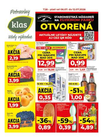 Leták Klas - 6.7.2026 - 12.7.2026.