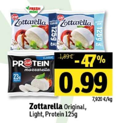 Zottarella Original, Light, Protein 125g