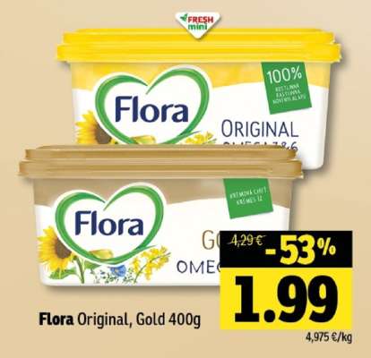 Flora Original, Gold 400g