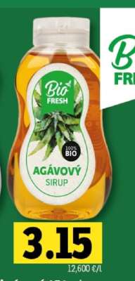 Bio Fresh Agávový Sirup