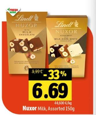 Nuxor Milk, Assorted 150g