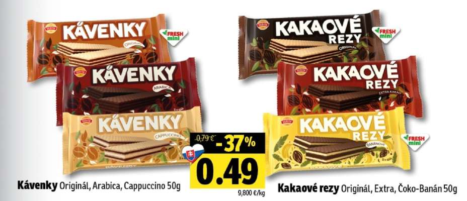 Kávenky a Kakaové rezy