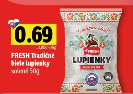FRESH Tradičné biele lupienky
