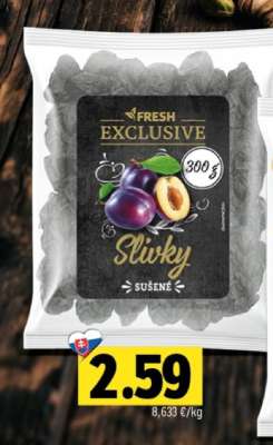 Fresh Exclusive sušené slivky