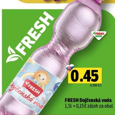 FRESH Dojčenská voda