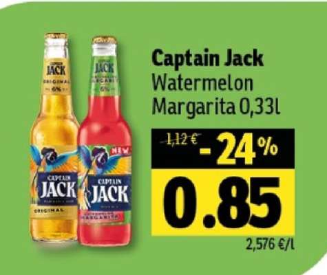 Captain Jack Watermelon Margarita 0,33l