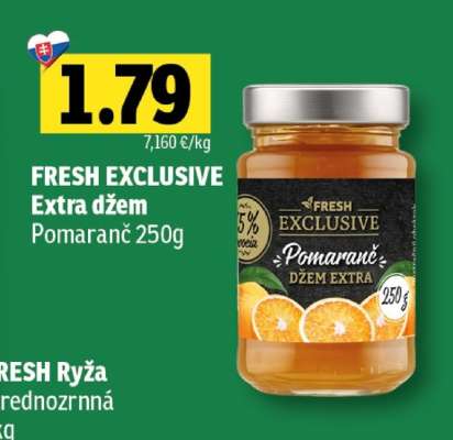 FRESH EXCLUSIVE Extra džem Pomaranč 250g